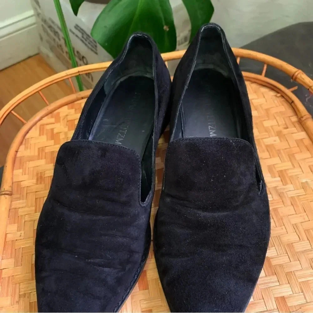 Stuart Weitzman Suede Point Toe Loafer - image 3